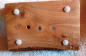 Preview: Seifenablage Olivenholz - Eckig - klein mit Pads (L. ca. 11 cm)