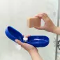 Preview: Seifen Magnet Halter mit Dose - ideal für Reise und Sport blau