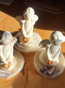 Weihnachtsseife Zimtäpfelchen filigraner Engel