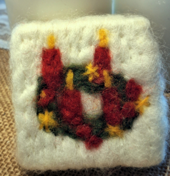 Weihnachts Seife Zimtäpfelchen eingefilzt - mehrere Motive