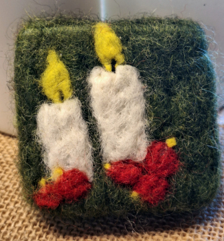 Weihnachts Seife Zimtäpfelchen eingefilzt - mehrere Motive