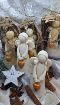 Weihnachtsseife Zimtäpfelchen filigraner Engel