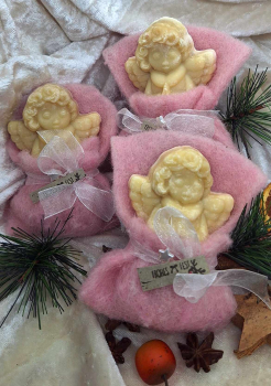 Pflanzenölseife, weihnachtliches Motiv Engelchen