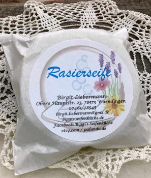 Rasierseife - sehr pflegend mit Johanniskraut, 70 Gramm - vegan