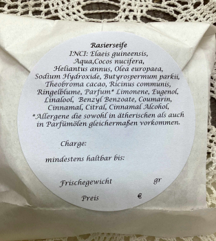 Rasierseife - sehr pflegend mit Johanniskraut, 70 Gramm - vegan