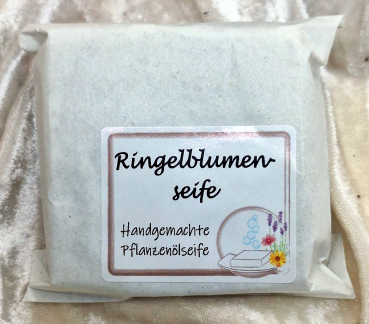 Ringelblumenseife (handgefertigte Hand- und Duschseife) - vegan