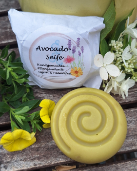 Avocado-Seife - Hand, Dusch und Gesichtsseife ohne Duft Öle (Allergene) mit Sheabutter - vegan - palmölfrei