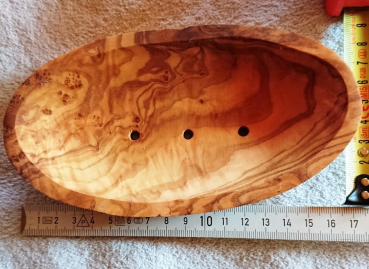 Seifenschale Olivenholz - OVAl groß - 16 cm