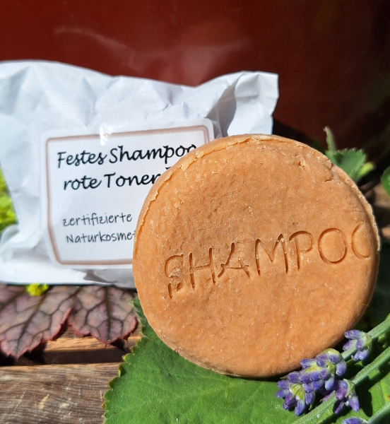 Festes Shampoo, rote Tonerde, 70 Gramm