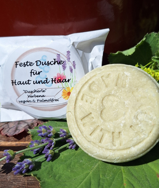 Festes Duschgel (Duscherle Verbena) - 80 Gramm