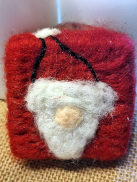 Weihnachts Seife Zimtäpfelchen eingefilzt - mehrere Motive