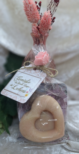 Geschenkeseife für Valentinstag, Weltfrauentag und Muttertag