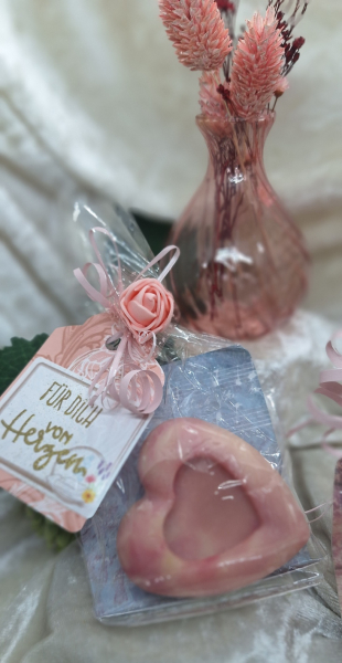 Geschenkeseife für Valentinstag, Weltfrauentag und Muttertag