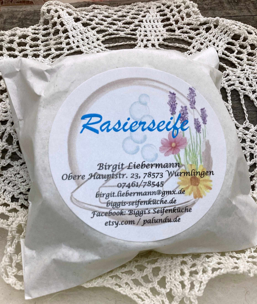 Rasierseife - sehr pflegend mit Johanniskraut, 70 Gramm - vegan