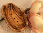 Seifenschale Olivenholz - oval - klein ca. 13 cm